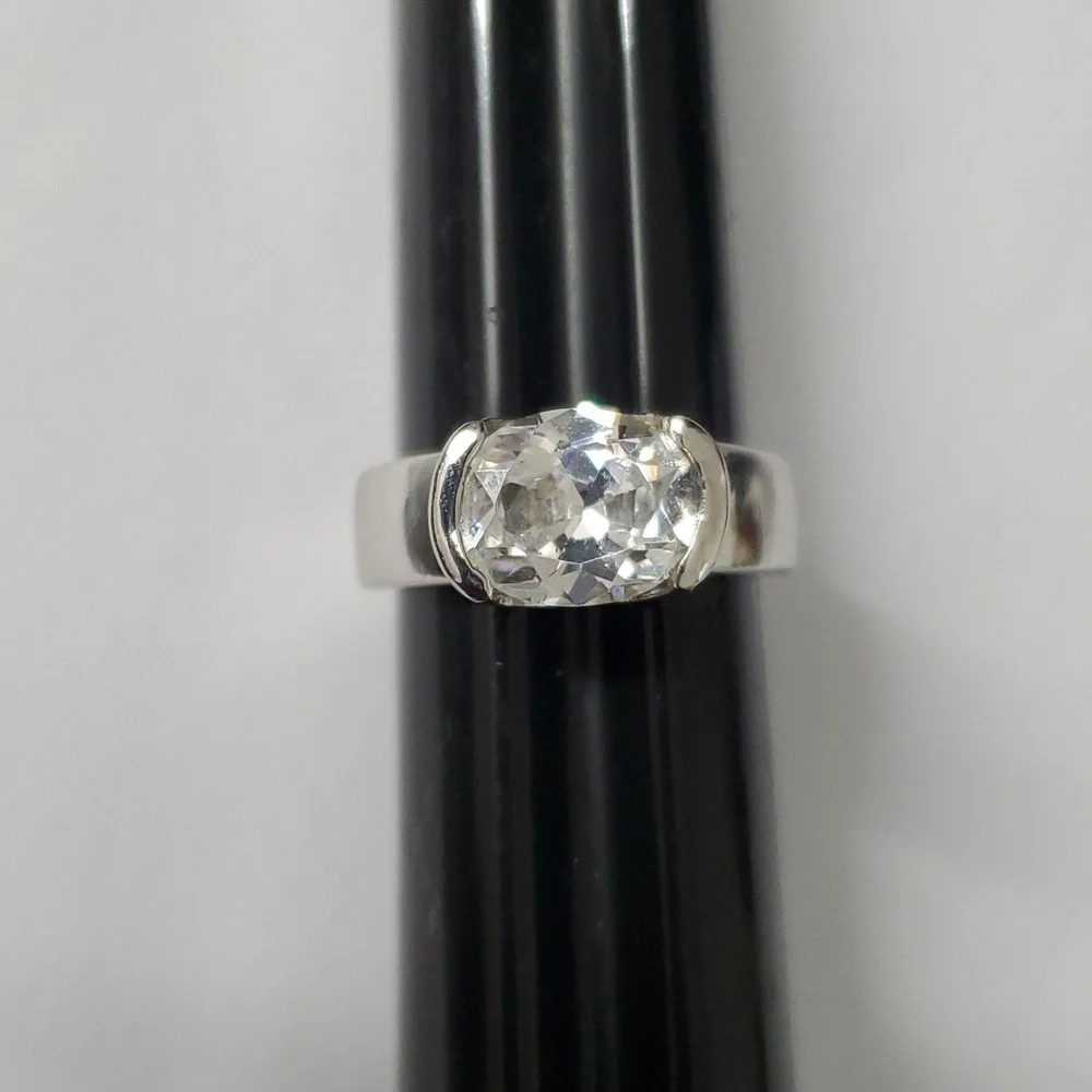 2 Cttw Sterling Silver 925 Solitaire Ring - Picture 9 of 10